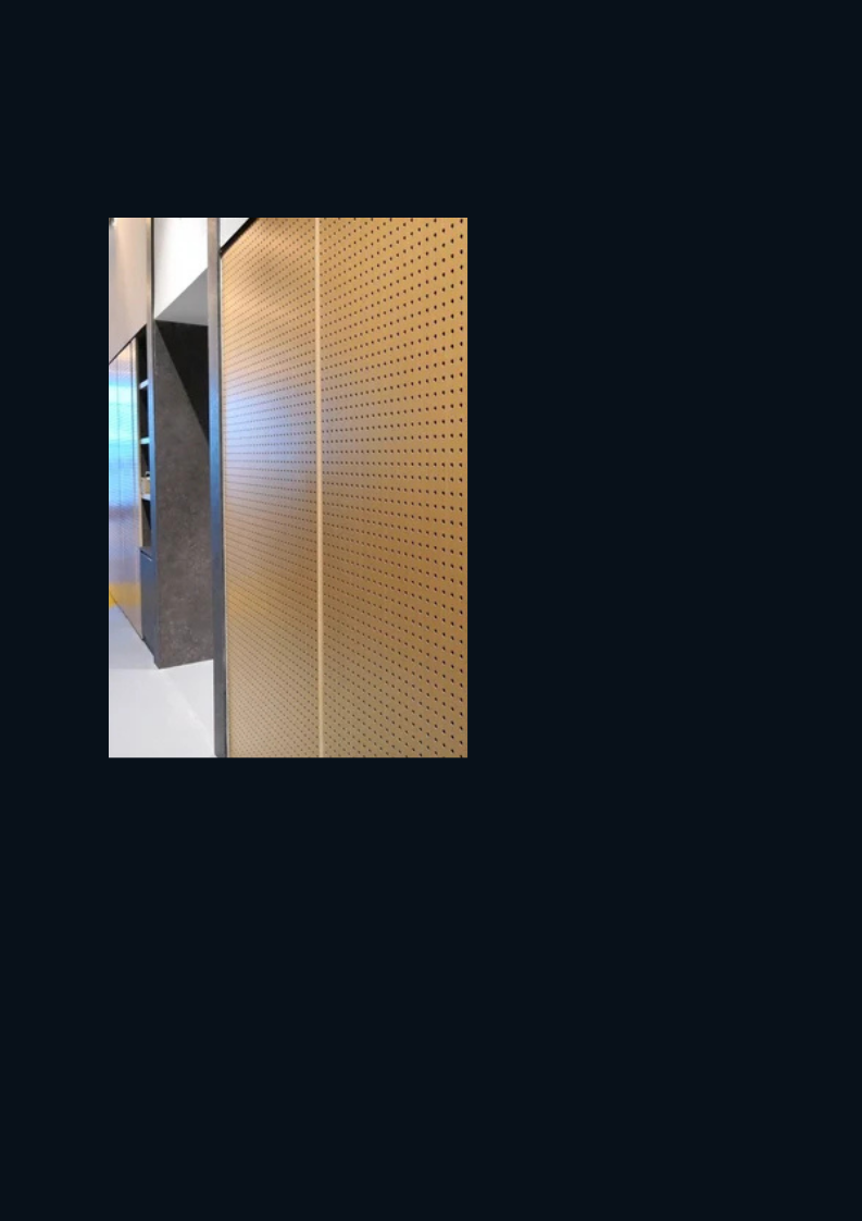 Perforated Acoustic Wooden Panels